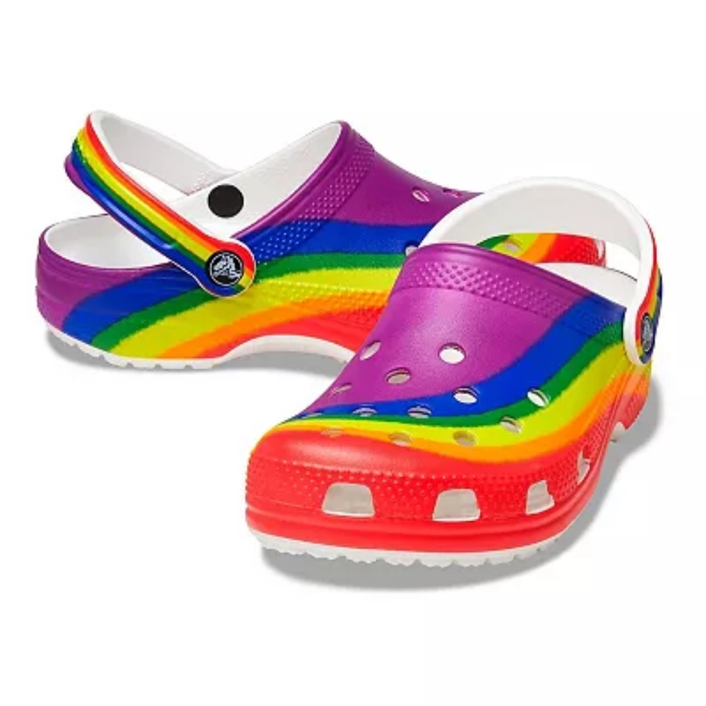 Crocs Classic Rainbow Clogs W8